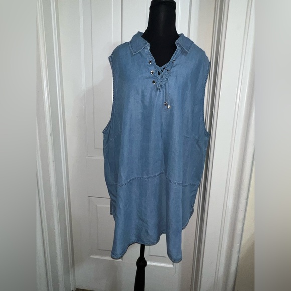 Jones New York Tops - Jones New York Light Blue Casual Shirt Womens 3X